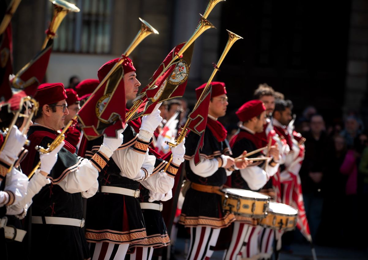 Traditional parade performance